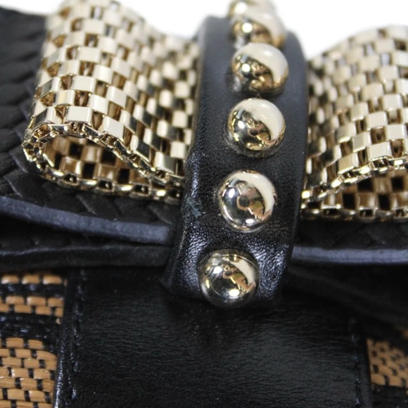 Christian Louboutin Womens One Strap Tiger Panama Sweety Charity Handbag Brown - Picture 13 of 17